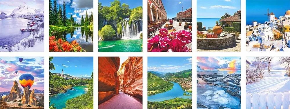 Настолна пирамида „Цветни месеци“ TRAVEL за 2027 г.