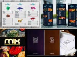 Дизайн и печат на менюта за ресторант, кафе и бар