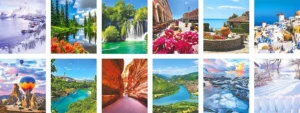 Настолна пирамида „Цветни месеци“ TRAVEL за 2027 г.