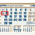 office-s-2027-zlaten Office S едносекционен работен календар 2027 — екрю